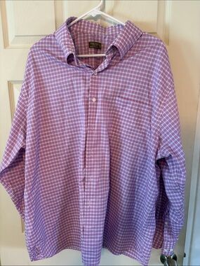 Oak Hill Purple Check Dress Shirt for Men